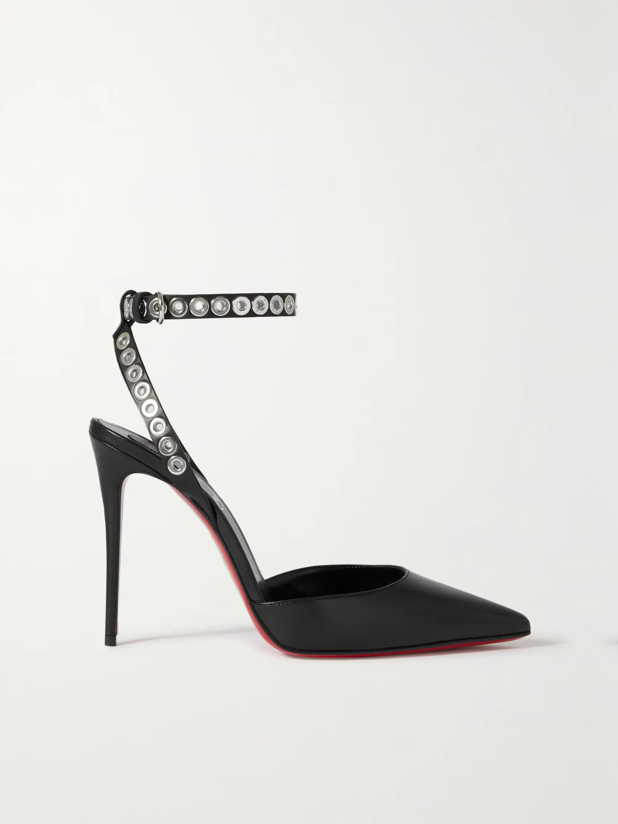 Pumpaclou 100 eyelet-embellished leather pumps | NET-A-PORTER (UK & EU)