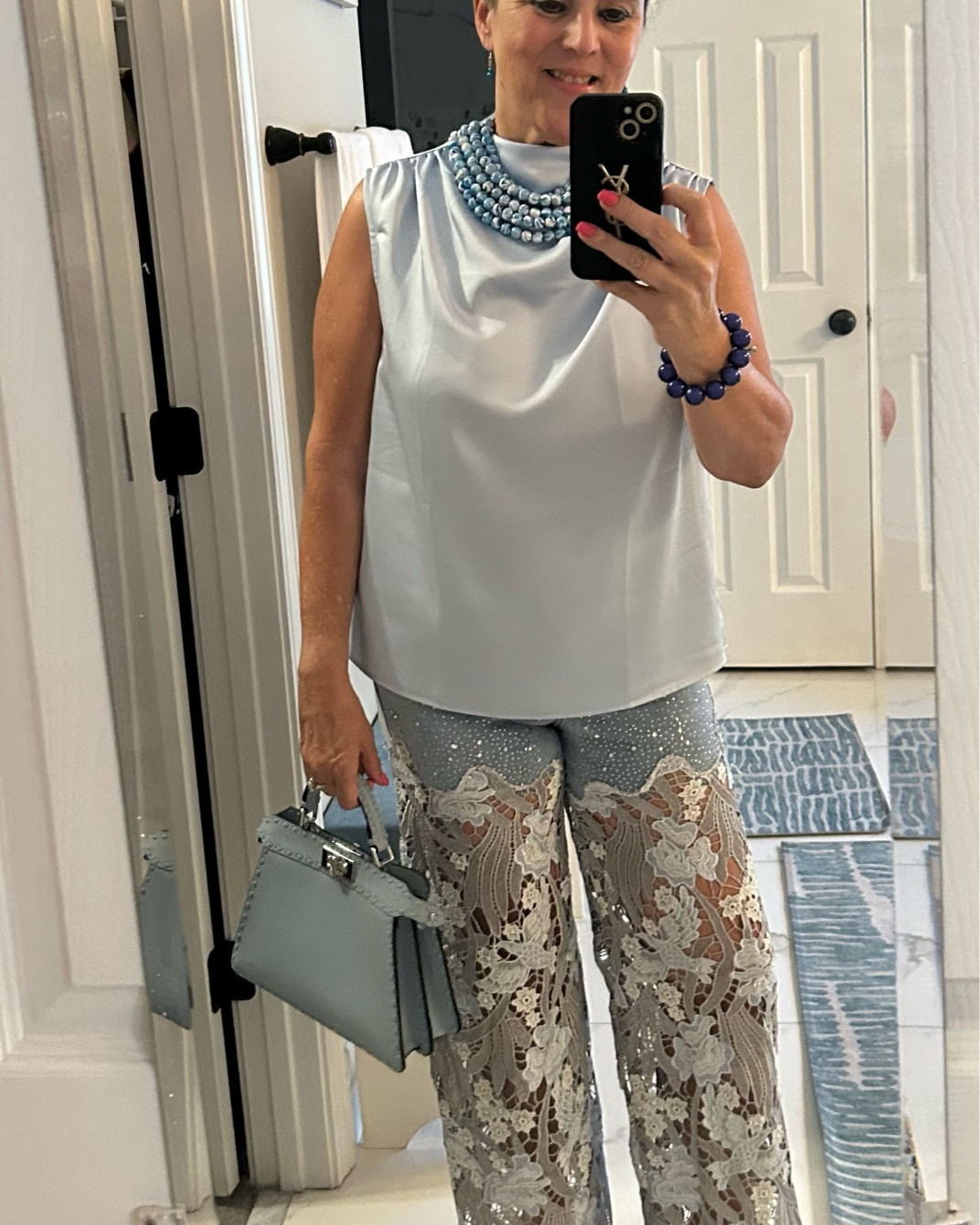 Summer style, but make it classy ✨
Loving this soft blue look, the top, necklace and bag pull it all together. Always be confident 💙 #summerstyle #summeroutfit #fashionover50 #thewillowtree #ootd

#LTKootd #LTKMidsize #LTKOver40