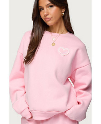 Edikted Women's Love Oversized Sweatshirt - Macy's | Macy's