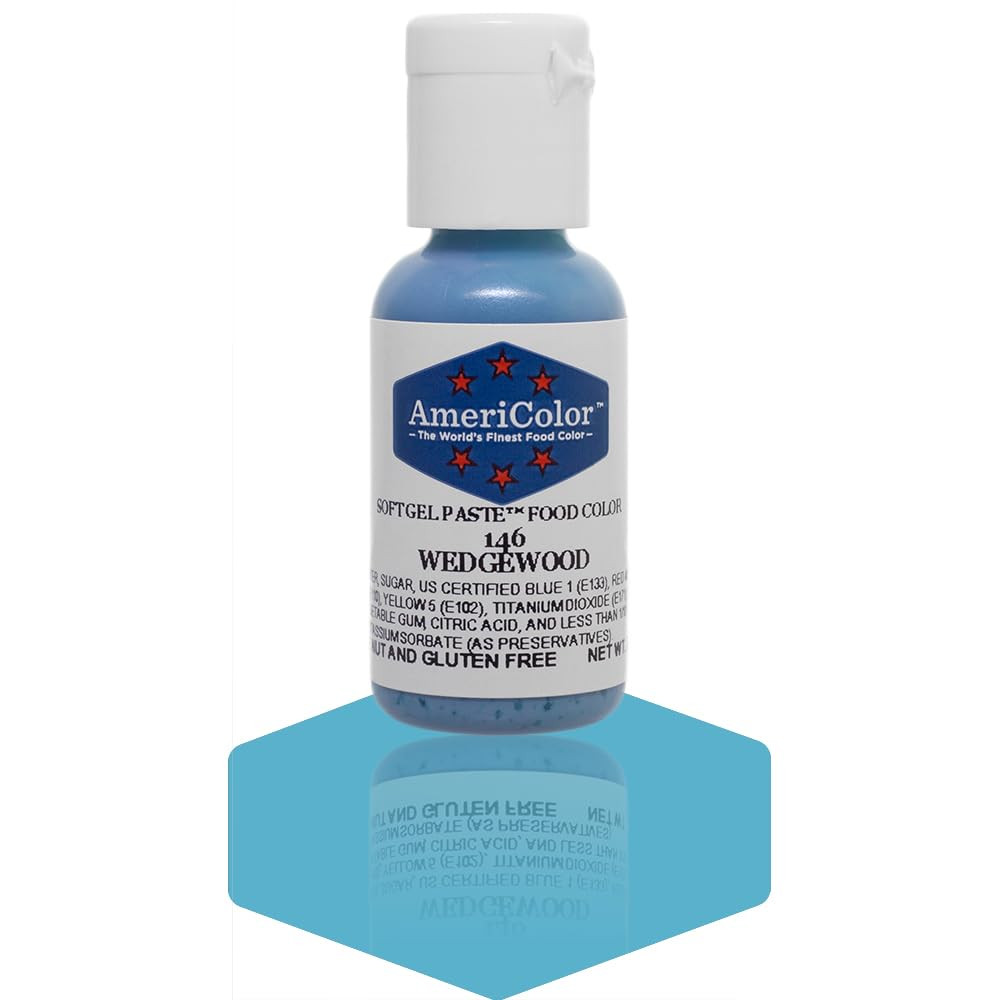 AmeriColor Soft Gel Paste Food Color, Wedgewood, 0.75 Ounce Bottle | Amazon (US)