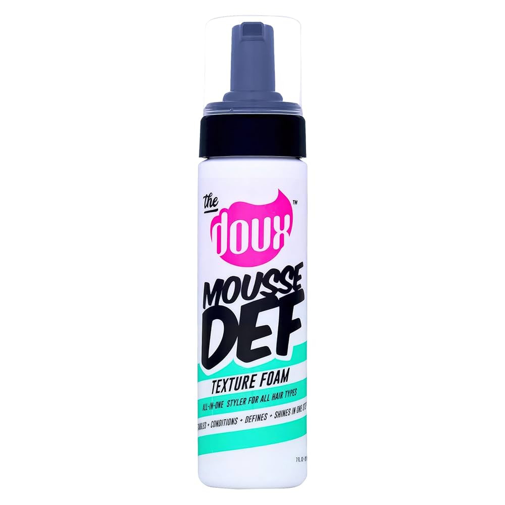The Doux Multi-Use Mousse for Curly Hair Mousse Def Texture Foam for Styling, Curl Definition, Vo... | Amazon (US)