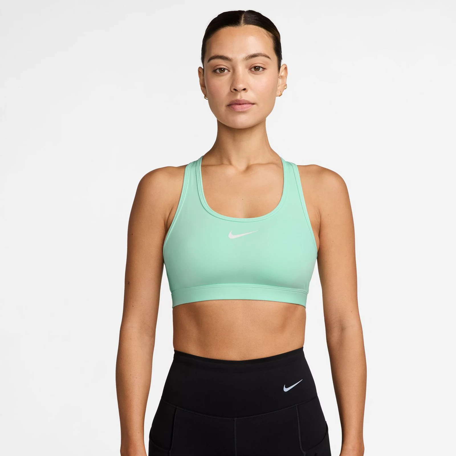 Women's Nike Swoosh Medium Support Padded Sports Bra, Green Foam | Kohl's