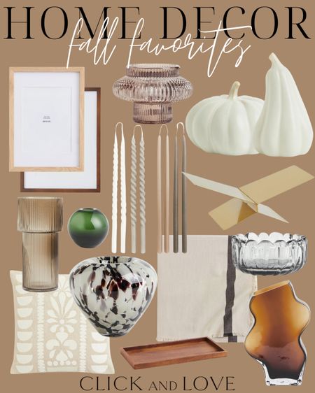 Favorite Fall finds 🖤 I love the fun candlesticks! 

H&M, candle stick, vase, decor bowl, vase, accent pillow , table cloth, wooden tray. Picture frame, gourd, pumpkin, book stand, modern home decor, transitional home decor, budget friendly home decor, neutral home decor, Fall decor, seasonal decor, Fall, budget friendly home decor, interior design, style tip, fall favorites, fall finds

#LTKunder50 #LTKhome #LTKSeasonal