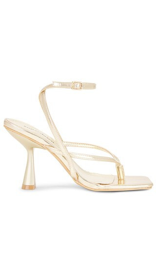 superdown Frankie Sandal in Metallic Gold. - size 10 | Revolve Clothing (Global)