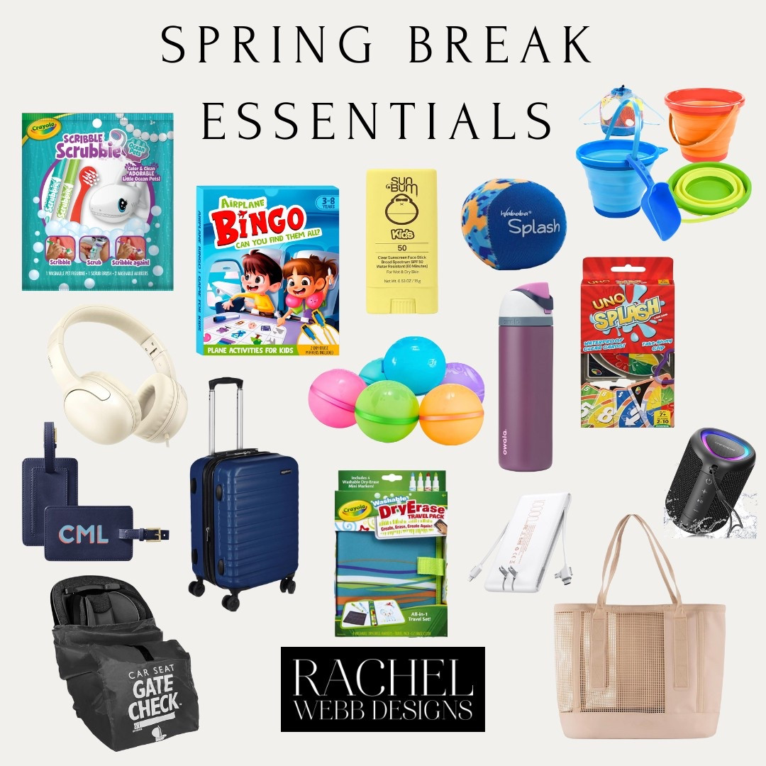 Travel for Spring Break like a pro with these essentials! Beach trips, airplane or car rides will be a breeze with these and more I have linked! 

#springbreak #travel #travelwithkids #springbreakessentials #travelessentials #beachtrip #airplaneessentials 

#LTKKids #LTKTravel #LTKFamily