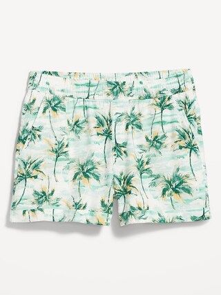 High-Waisted Printed Linen-Blend Shorts for Women -- 3.5-inch inseam | Old Navy (US)