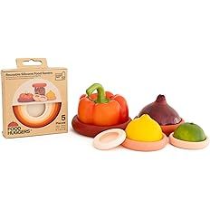 Food Huggers 5pc Reusable Silicone Food Savers | BPA Free & Dishwasher Safe | Fruit & Vegetable P... | Amazon (US)