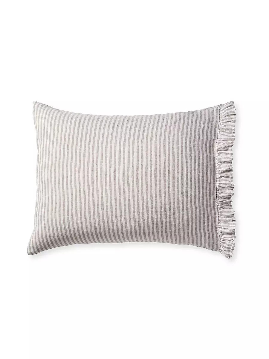Nantucket Stripe Linen  Pillowcases (Set of 2) | Serena and Lily