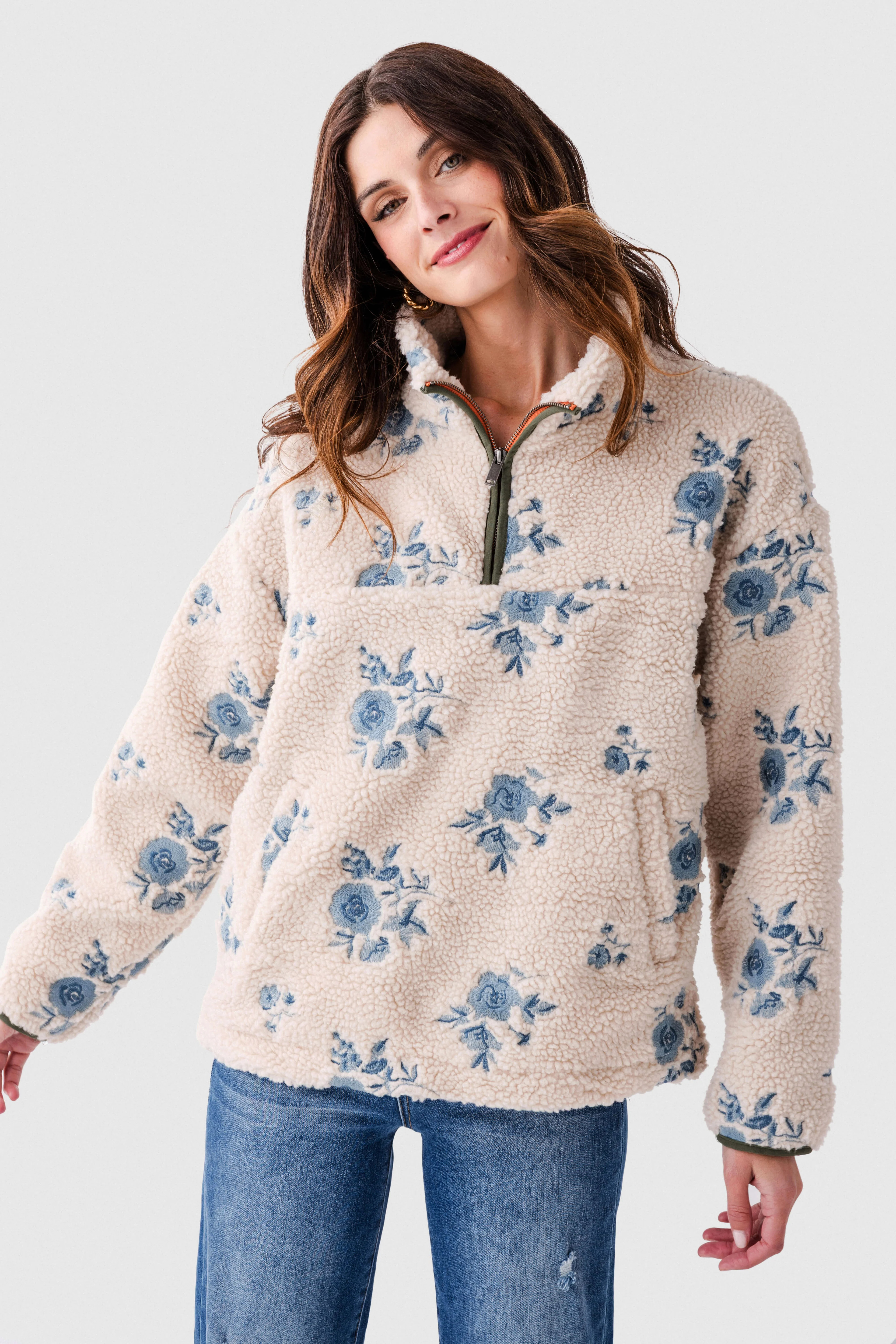 RD Style L/S Mock Neck Anorak Jacket | Social Threads