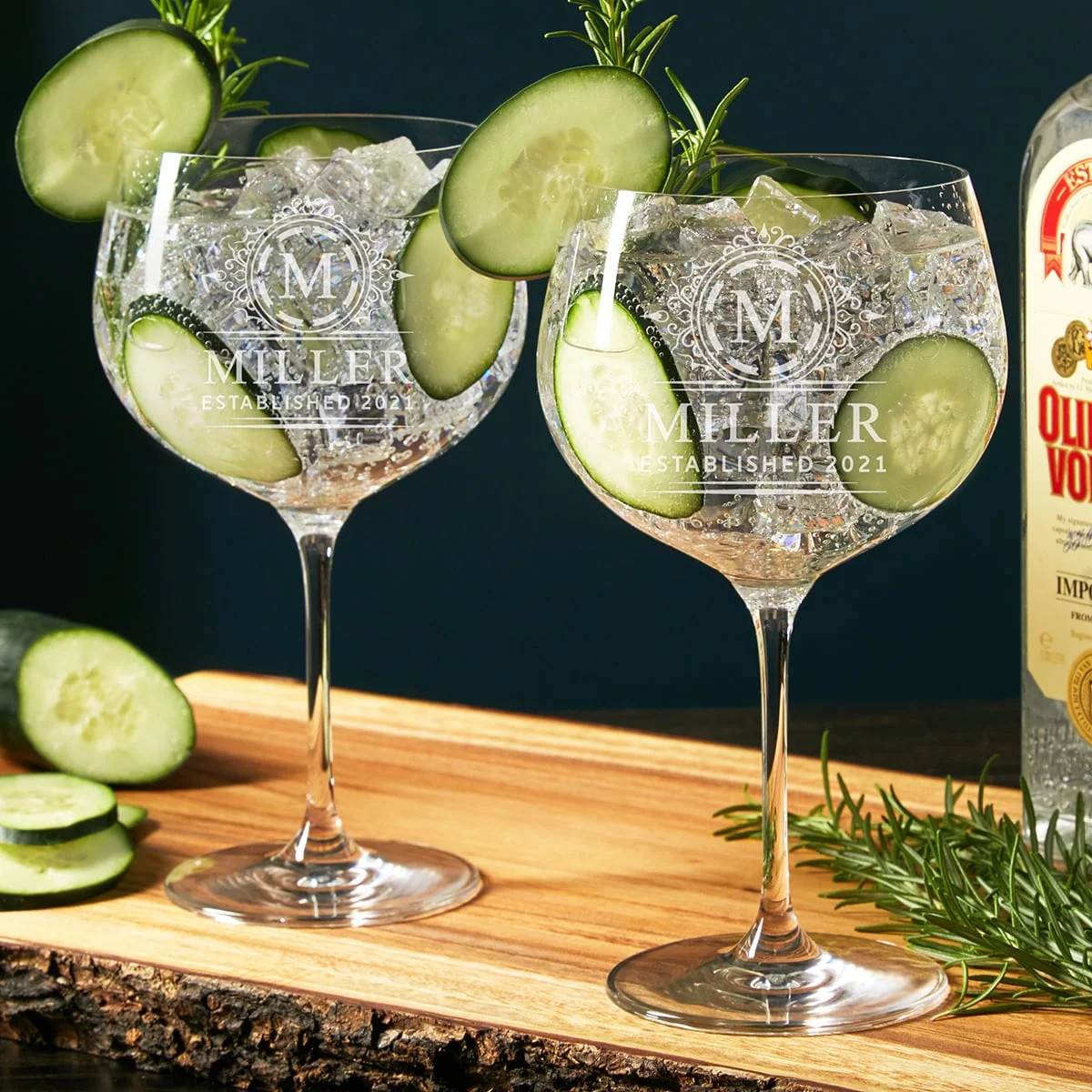 Custom Balloon Gin Glasses Set Of Two | HomeWetBar.com