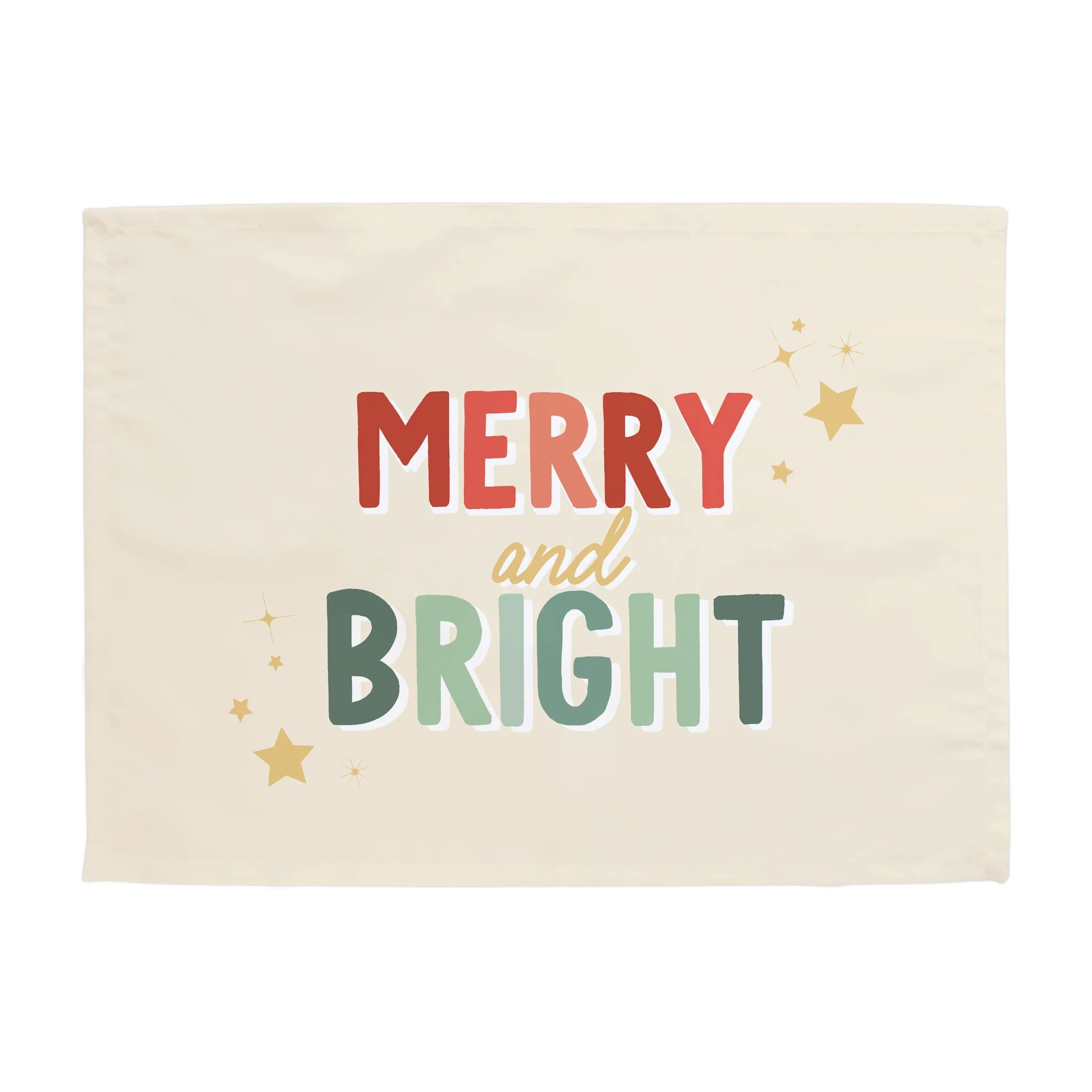 {Red + Green} Merry & Bright Banner | Hunny Prints