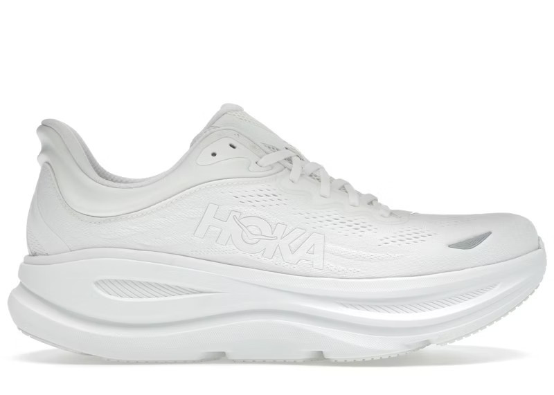 Men's Hoka One One Bondi 9 Sneakers in White | StockX