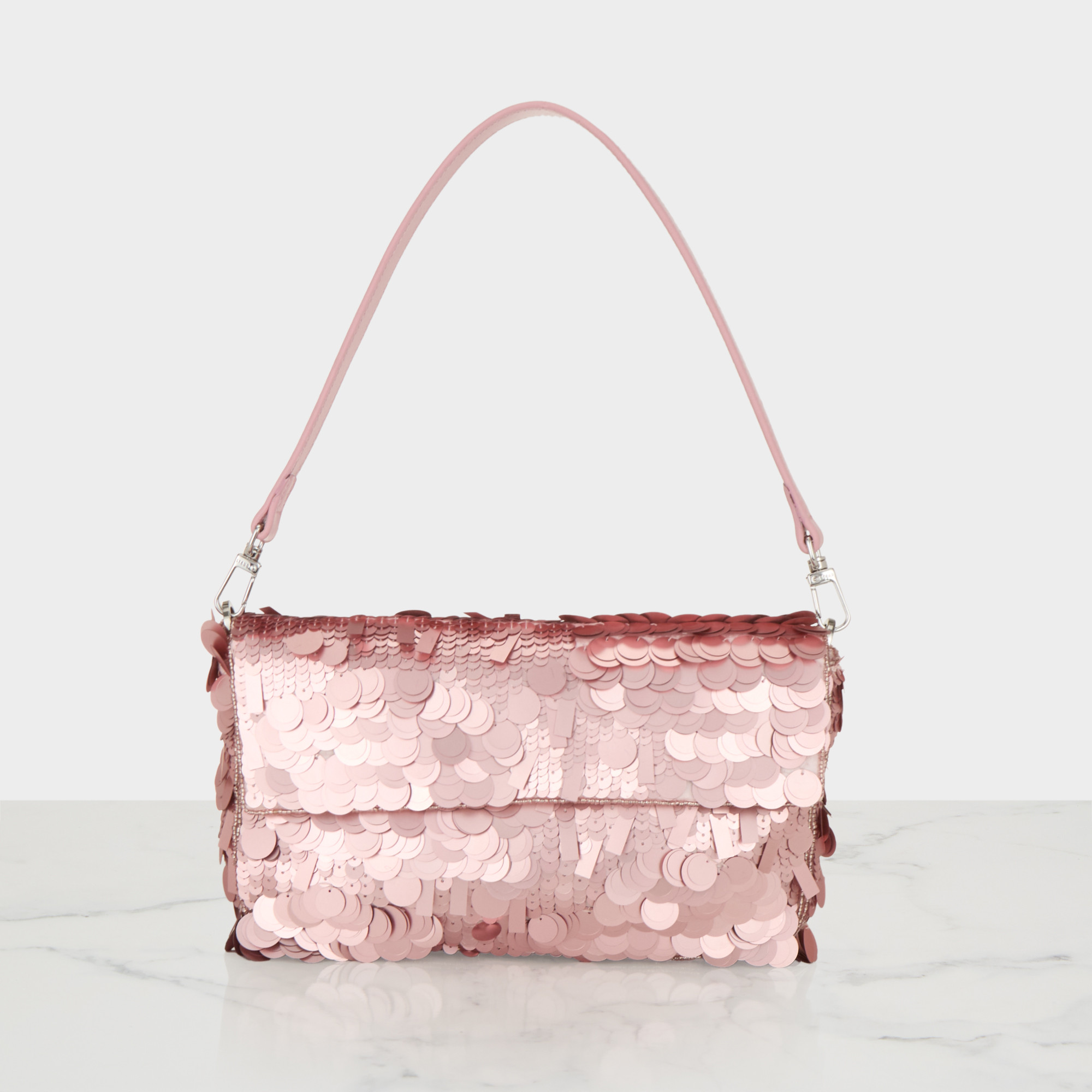 STAUD Timmy Sequin Shoulder Bag - Cherry Blossom | Brown Thomas (IE)