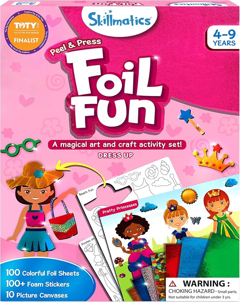 Skillmatics Art & Craft Activity - Foil Fun Dress Up, No Mess Art for Kids, Craft Kits & Supplies... | Amazon (US)