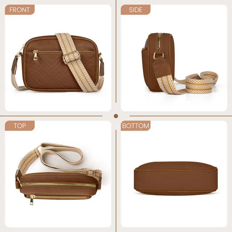 DAKOMM Crossbody Bags for Women, Quilted Crossbody Bags, Vegan Leather Purses Small Shoulder Hand... | Walmart (US)