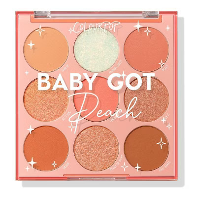 ColourPop 9-Pan Eyeshadow Palette - Baby Got Peach - 0.3oz | Target