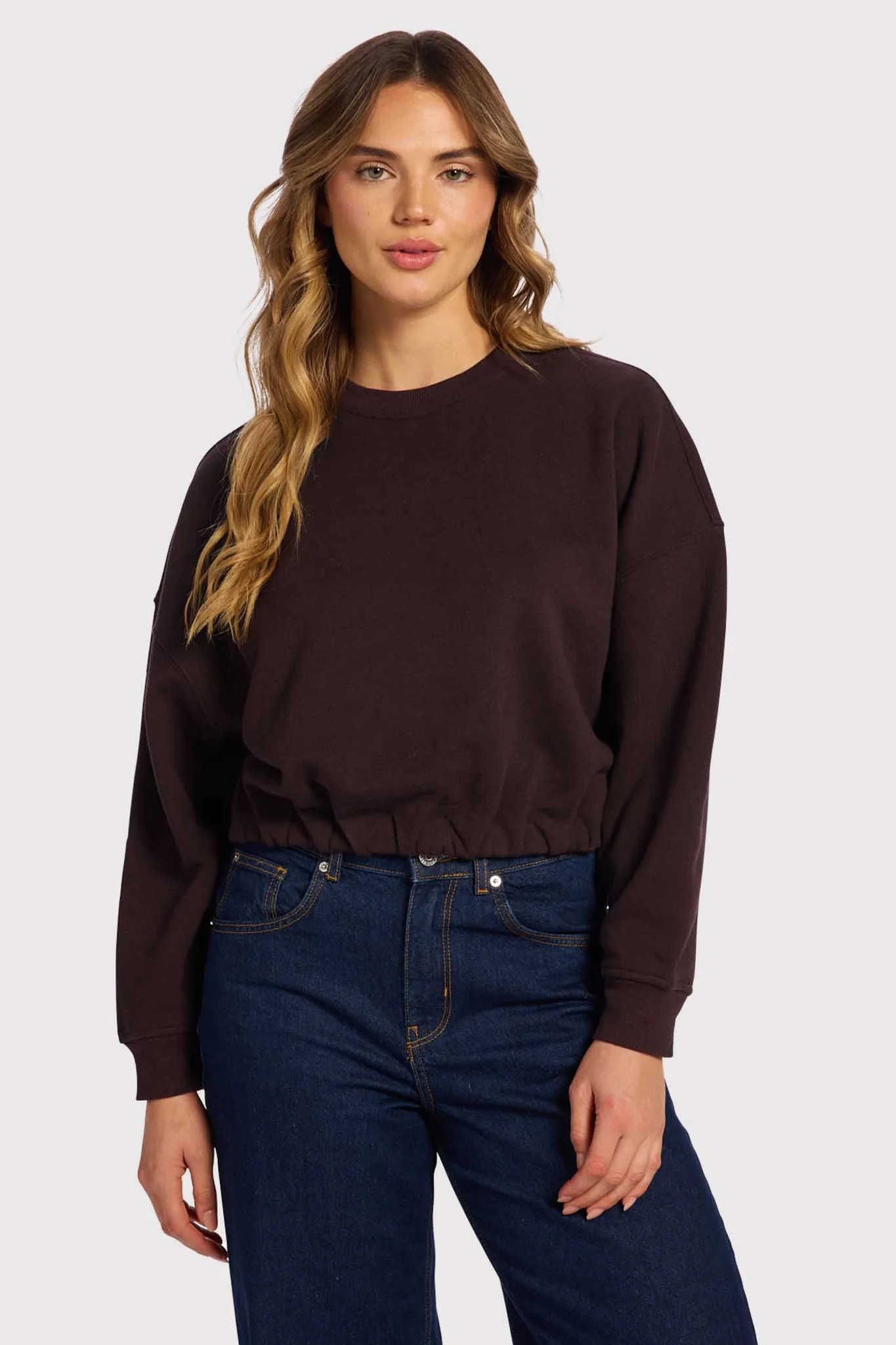 Vintage Fleece
      
    
  
  Cinch Waist Sweatshirt | nuuds