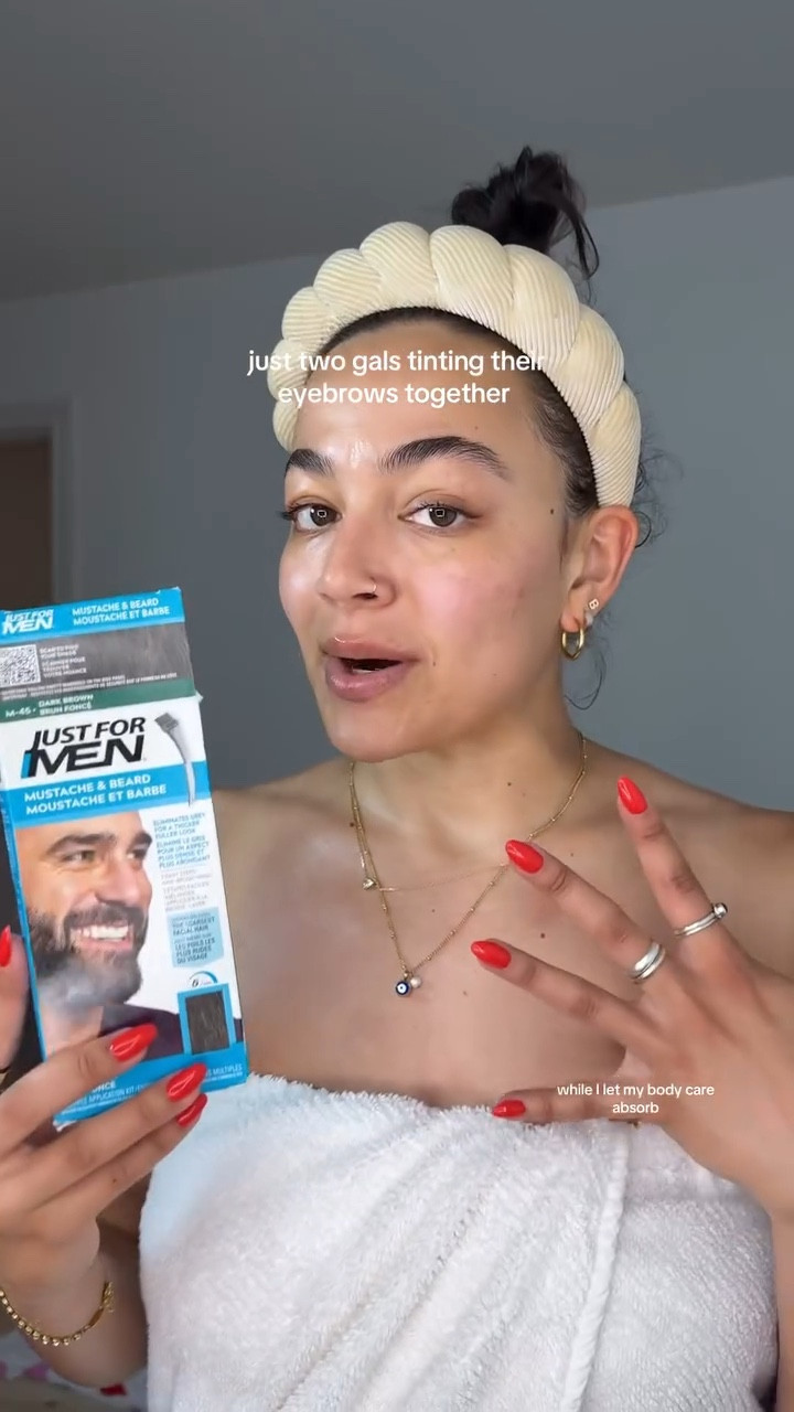 how I dye my eyebrows at home with $13 beard dye!!!!🤌🏽🩷😝 

it is kiiinda too easy to pass up…$13 per box that lasts for a year vs $40 for an appointment every month. Economical queen! 

#eyebrowtint #eyebrowtutorial #browtutorial beauty routine, diy beauty

#LTKBeauty #LTKStyleTip #LTKFindsUnder50