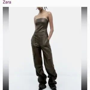 Zara Faux Leather Jumpsuit | Poshmark
