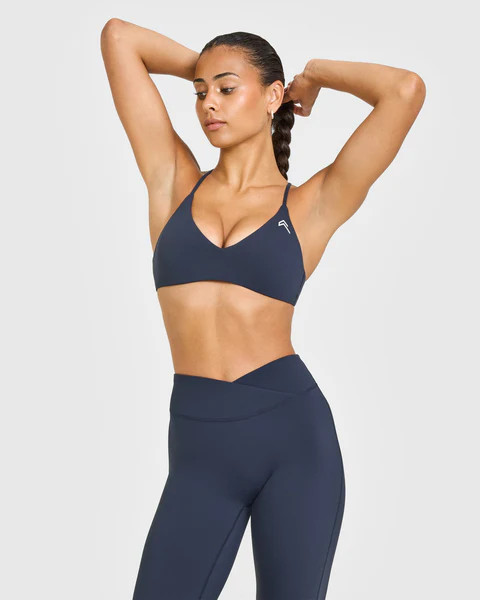 EasyLift™ Ultra Minimal Bralette with White Logo 
 True Blue | Oner Active (UK / US)