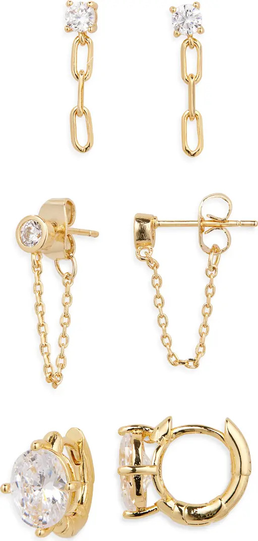 Nordstrom Set of 3 Demi Fine Earrings | Nordstrom | Nordstrom