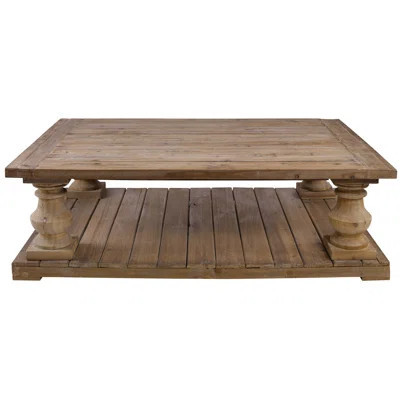 McKew Solid Wood Coffee Table with Storage | Wayfair North America