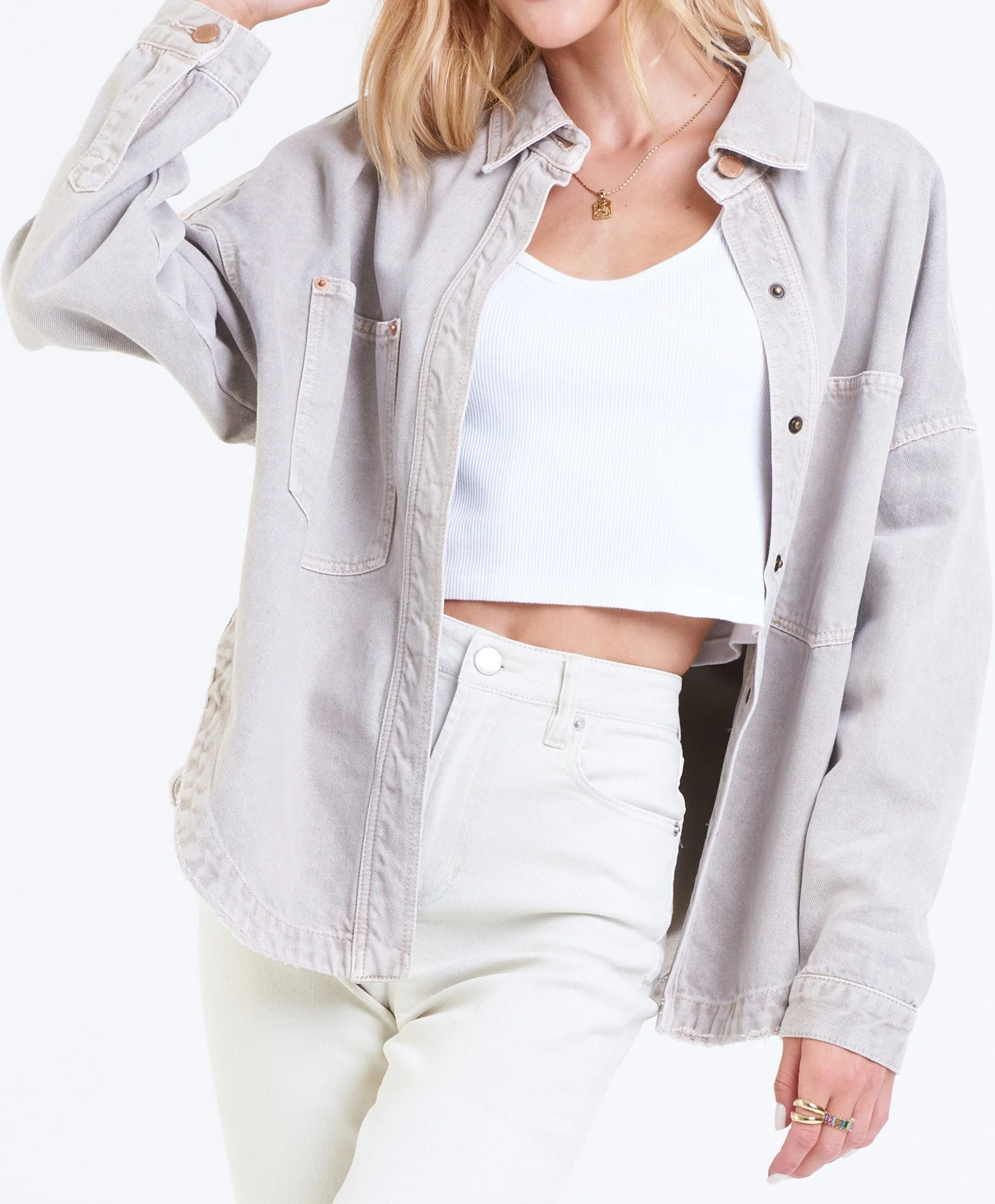 GINA DENIM JACKET SERENITY | Dear John Denim