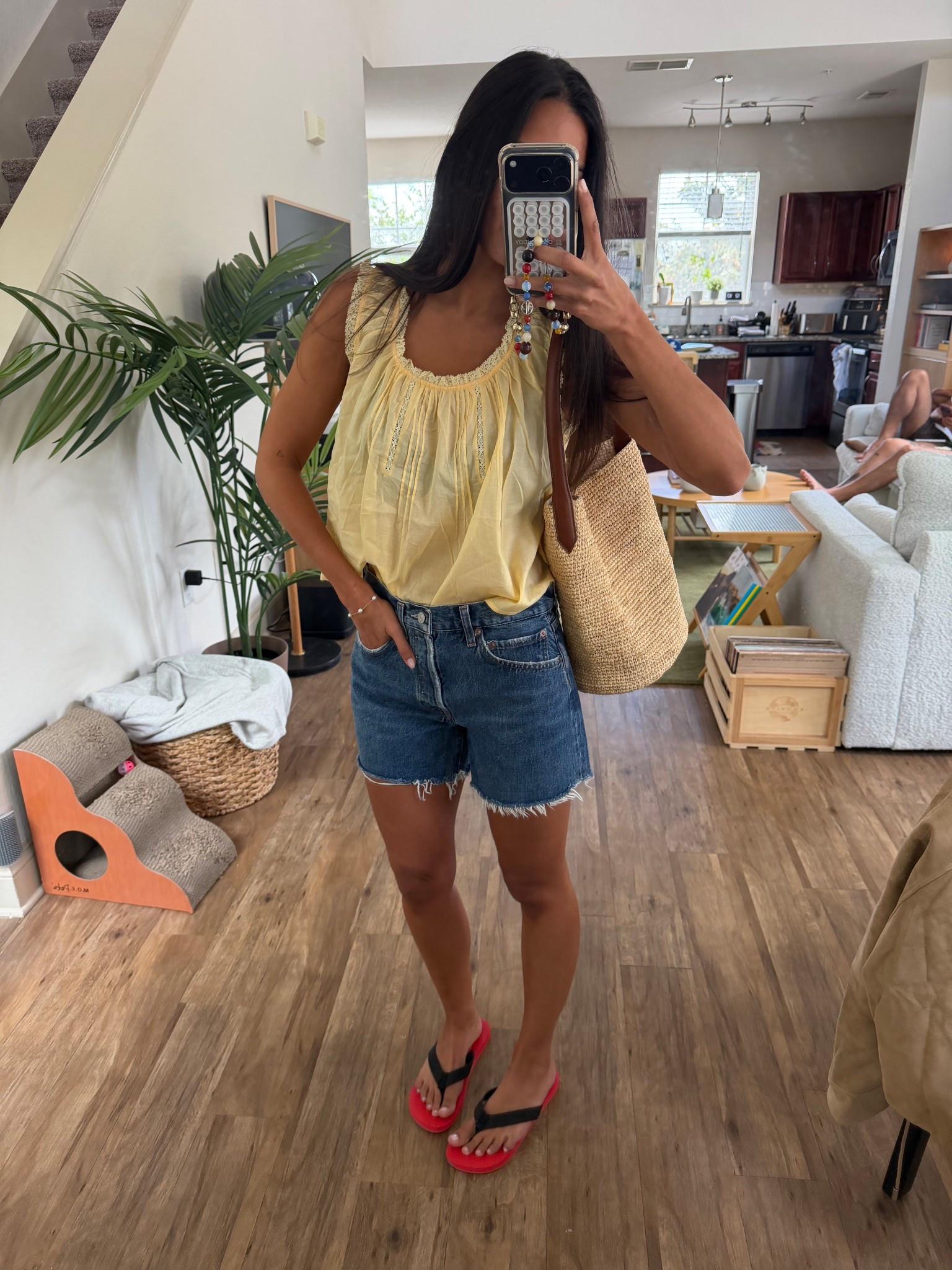 wearing a size medium in the top (sold out in yellow but linking the white here!) and 26 in shorts (tts!) 

#LTKootd #LTKSeasonal #LTKgrwm