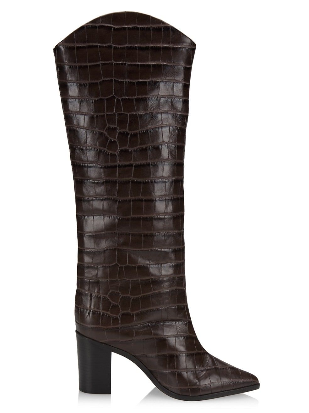 Schutz Analeah Leather High-Heel Boots | Saks Fifth Avenue