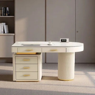 Cream desk - a simple home computer table | Wayfair North America