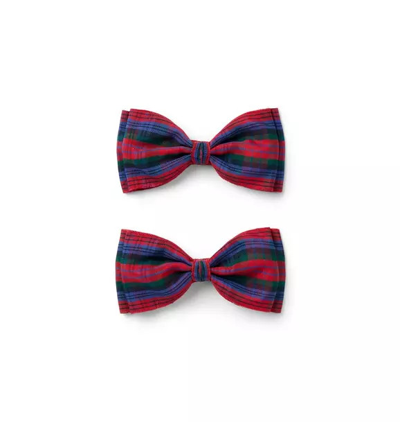 Tartan Bow Barrette Set | Janie and Jack
