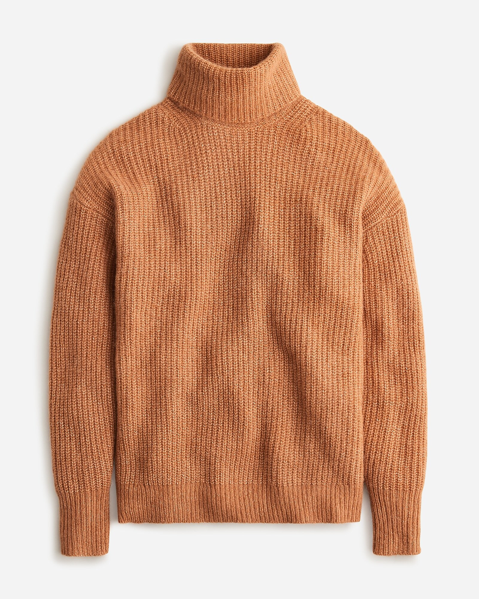 Relaxed turtleneck sweater in brushed yarn | J. Crew US