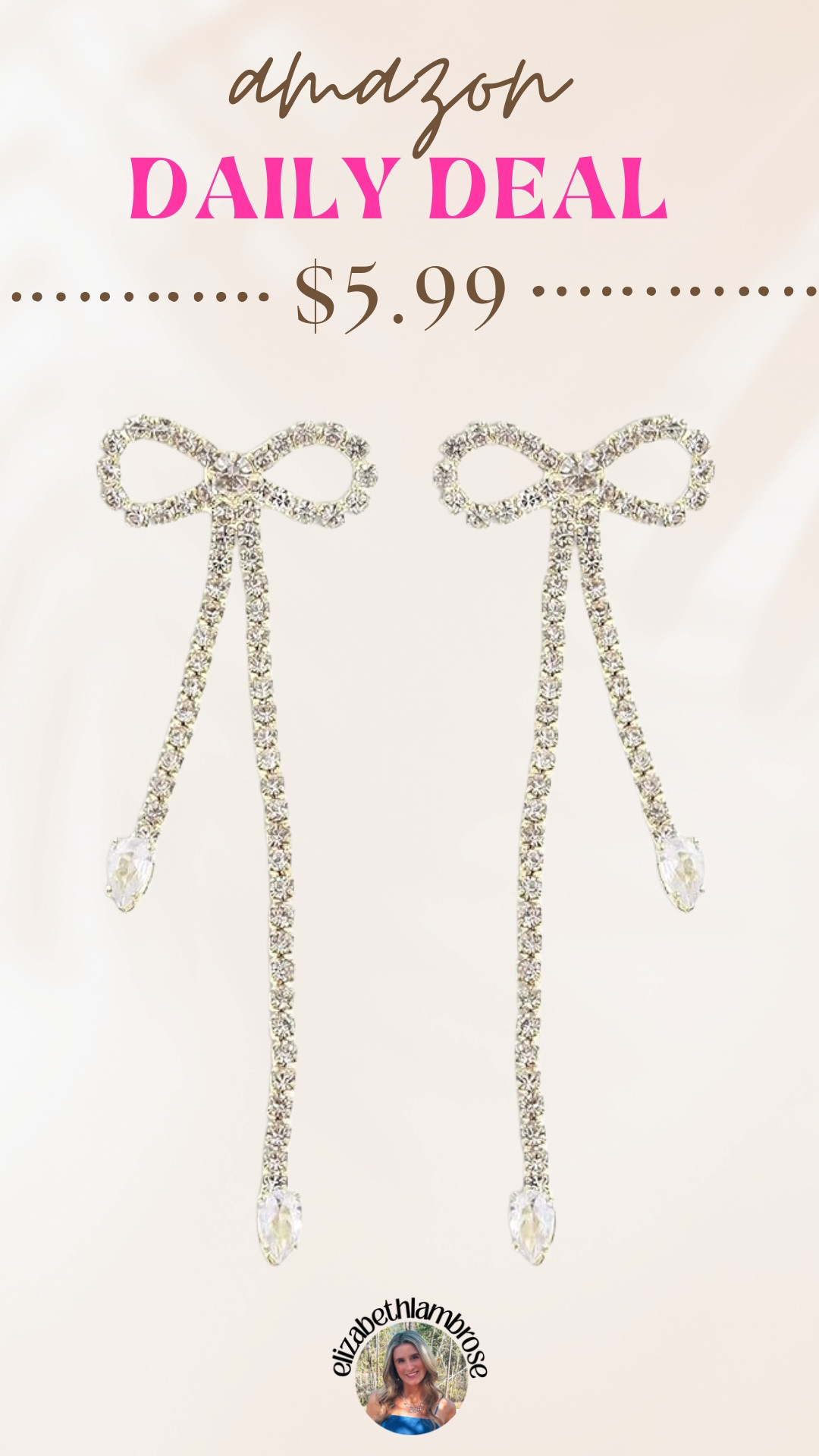 DAILY DEAL
RUN to grab these Amazon bow earrings! They are so adorable and under $6. 

#amazondailydeals 

 #LTKSaleAlert #LTKStyleTip #LTKBeauty