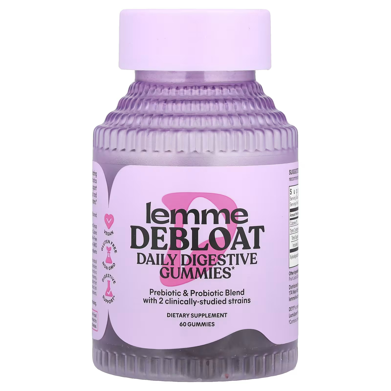 Debloat, Daily Digestive Probiotic Gummies, 60 Gummies | iHerb