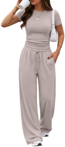 Trendy Queen Women's 2 Piece Matching Summer Lounge Set with Pockets | Amazon (US)