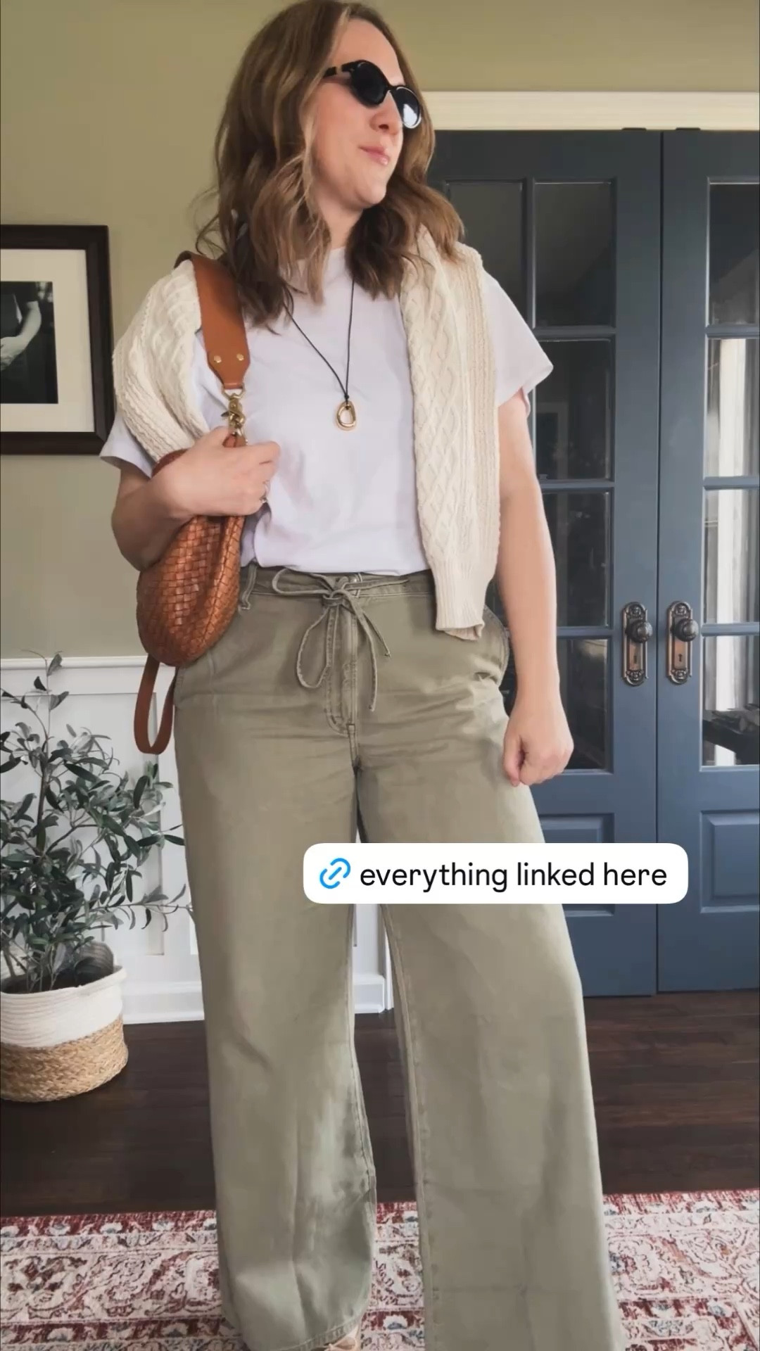 OOTD 
Tee- Old Navy - tts 
Pants- Madewell - tts
Bag- Clare V 
Necklace- Madewell 
Shoes- Freda Salvador - sizes 8 and up to up half a size -
Code: jena10 
Sunnies- Maui Jim 
Makeup - Merit 
Lip Gloss - Jones Road 
Sweater- Sézane - i like to size up in this brand :) 

#LTKSeasonal #LTKgrwm #LTKootd


#LTKOver40 #LTKootd #LTKSaleAlert