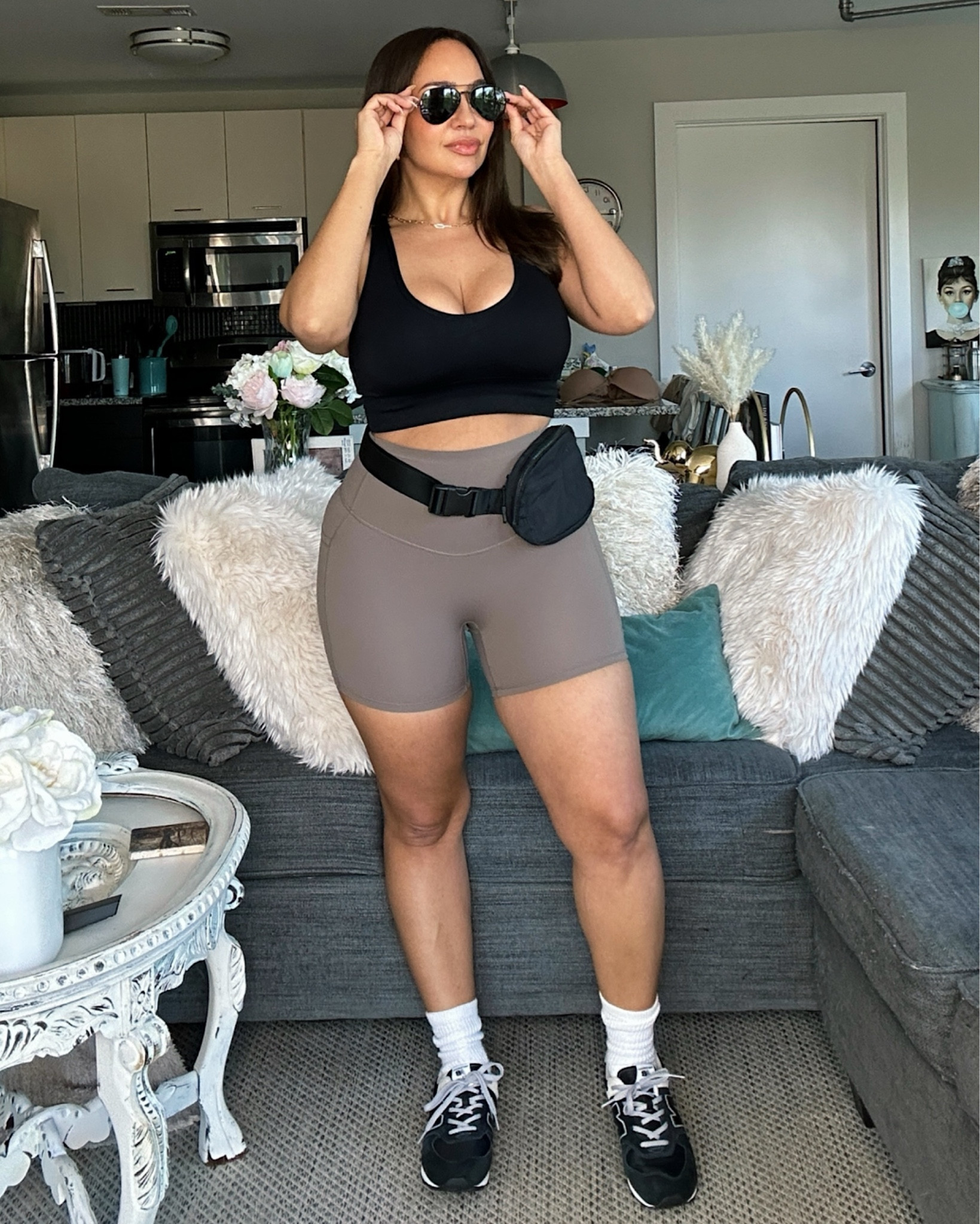 Let’s get ACTIVE. 💥 

Hot girl walkin’ 🖤 Plus size options included in my post 👯‍♀️

5’3 155 Size 8 - Wearing a M in the shorts 

#activewear
#halarashapingshorts  
#activeinhalara 
#shapingshorts 
#shapewearshorts 
#bikershorts 
#halara 

#LTKStyleTip #LTKFitness #LTKActive