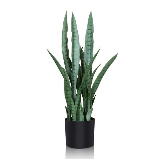 2.6 Feet Artificial Snake Plant Fake Tropical Tree for Indoor Outdoor, Perfect Faux Plants for Ho... | Walmart (US)