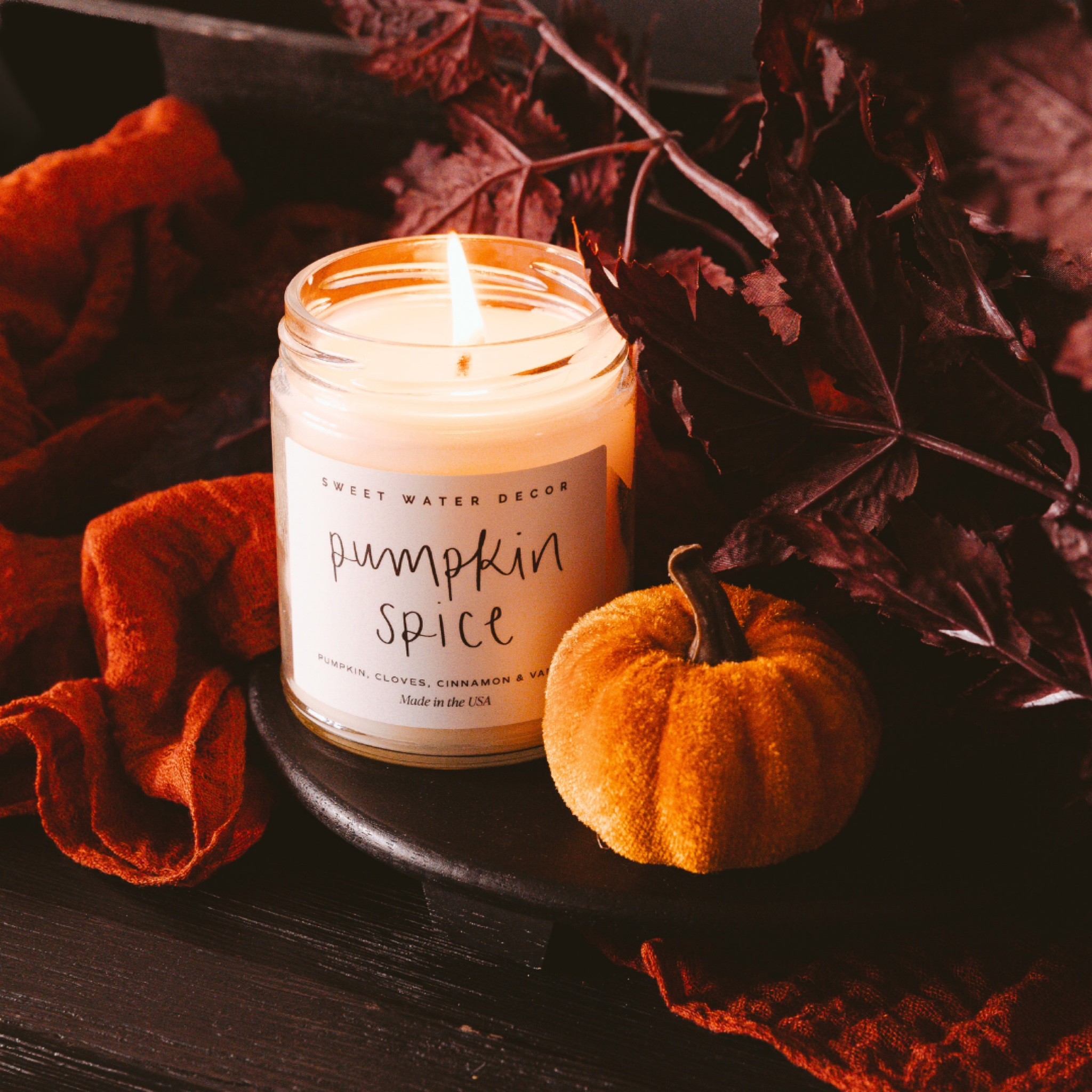 pumpkin spice candle pumpkin season psl season fall scents fall tray styling 
#pslseason #fallscents #falldecor #cozyseason 

#LTKSeasonal #LTKHome #LTKFallSale