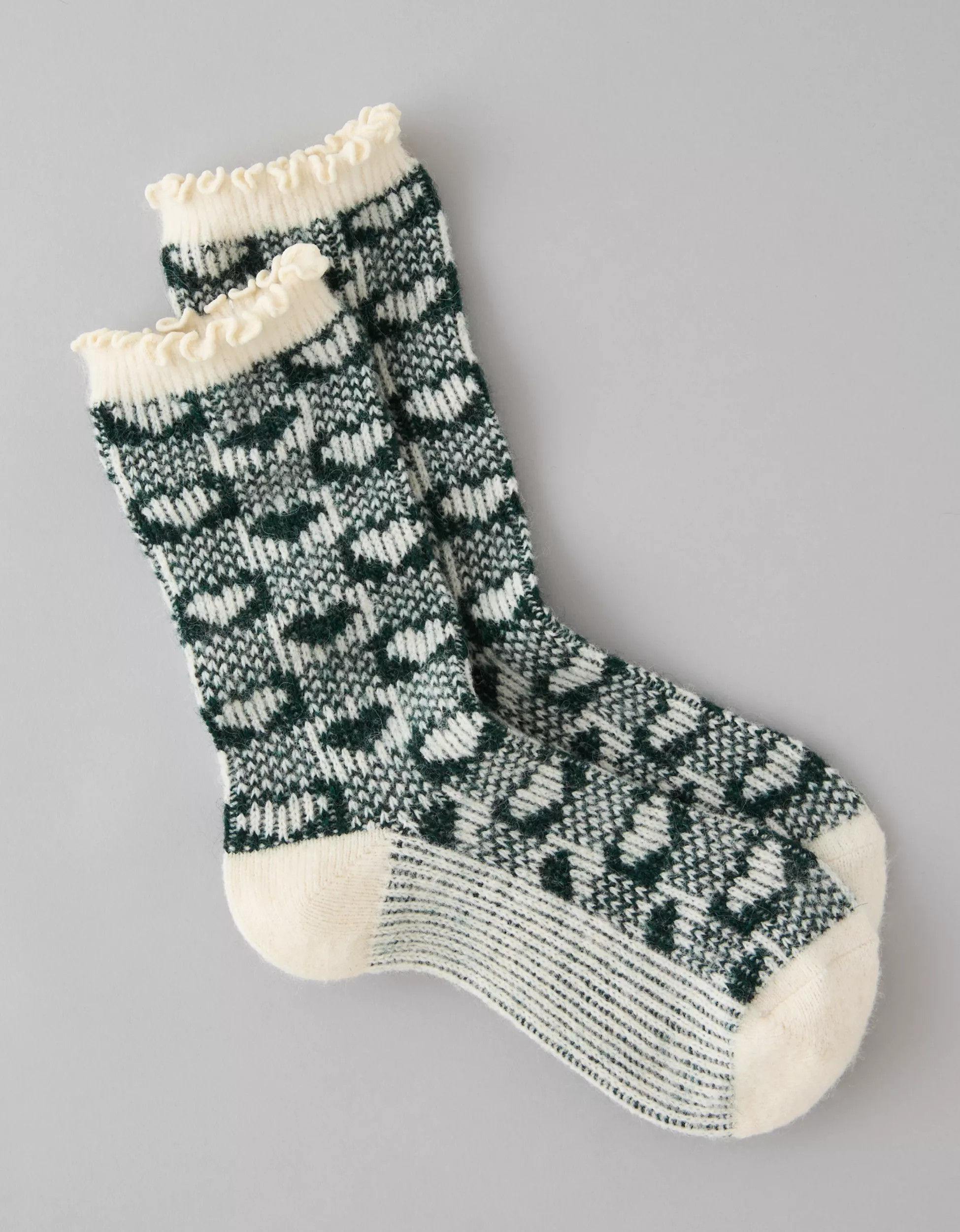 AE Gingham Ruffle Crew Socks | American Eagle Outfitters (US & CA)