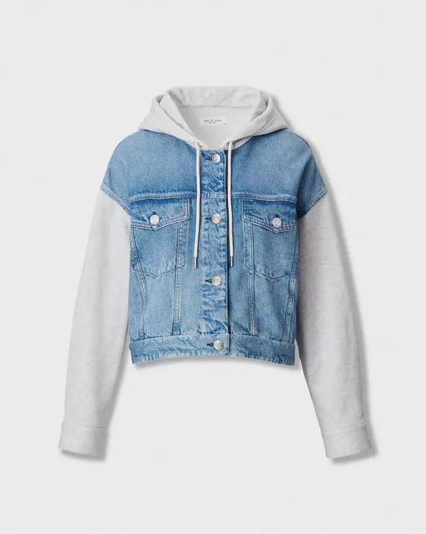 rb Miramar Combo Hooded Trucker Jacket | rag & bone