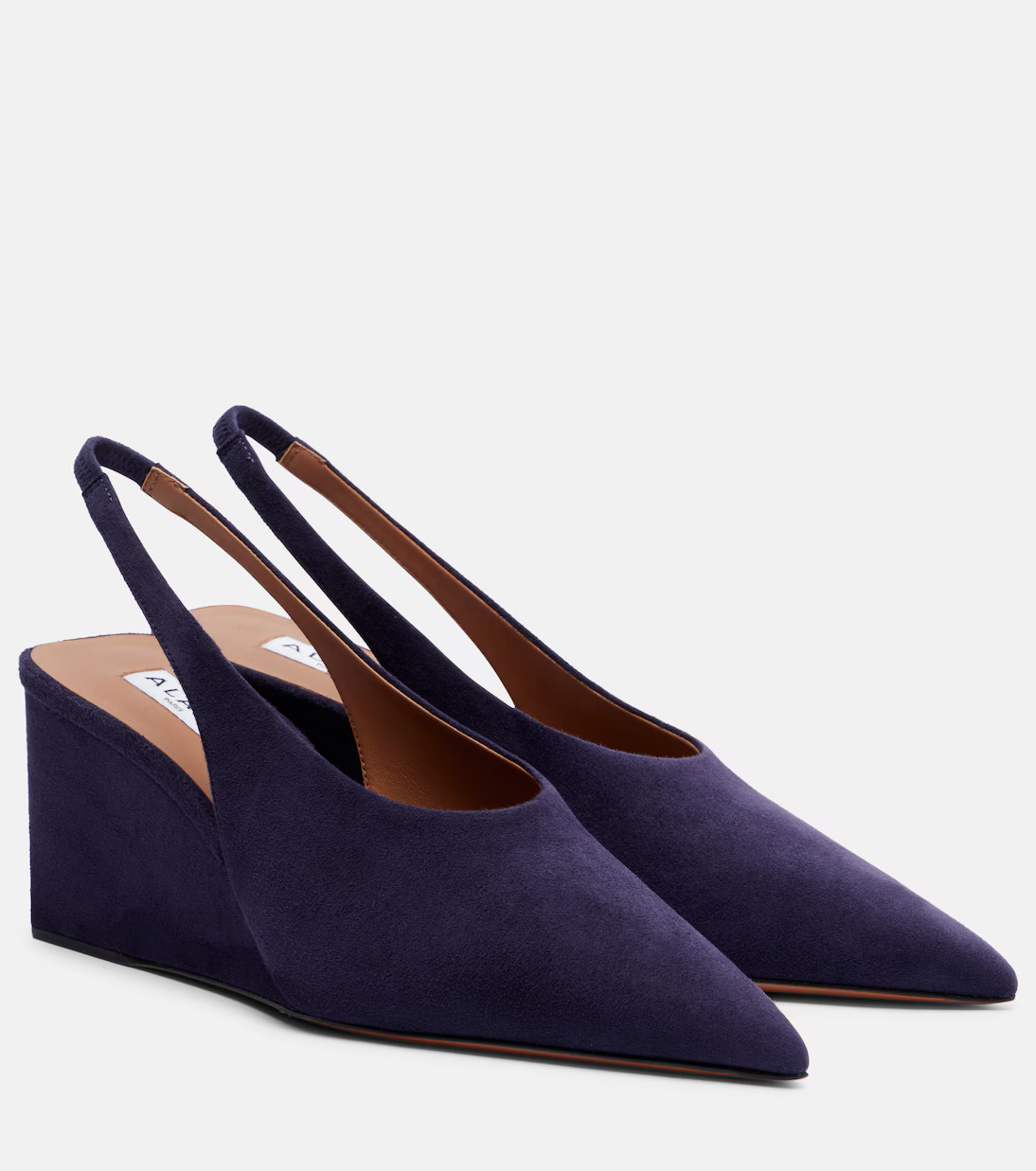 Cube suede wedge slingback pumps | Mytheresa (INTL)