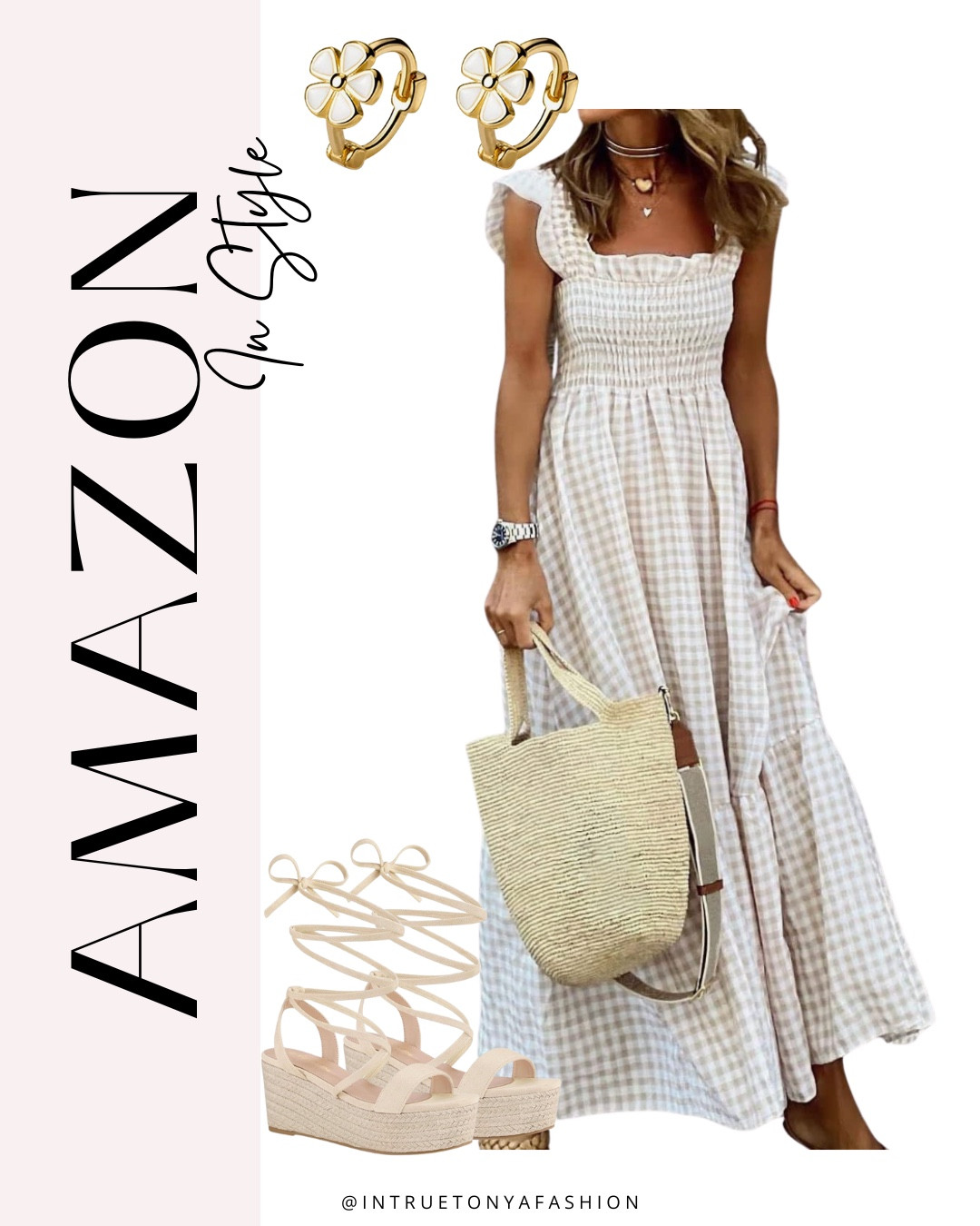 Amazon Gingham Spring Dress with platform sandals and flower earrings, perfect Easter look


//spring dresses, Easter dress, Easter outfit, amazon fashion |  Spring outfits| amazon spring outfit | Spring outfits| amazon spring outfit | wedding guest dress | Mother’s Day dress | summer dress | amazon on sale | amazon daily deal | #ltkfindsunder100 #ltksalealert 

#LTKSeasonal #LTKFindsUnder50 #LTKStyleTip