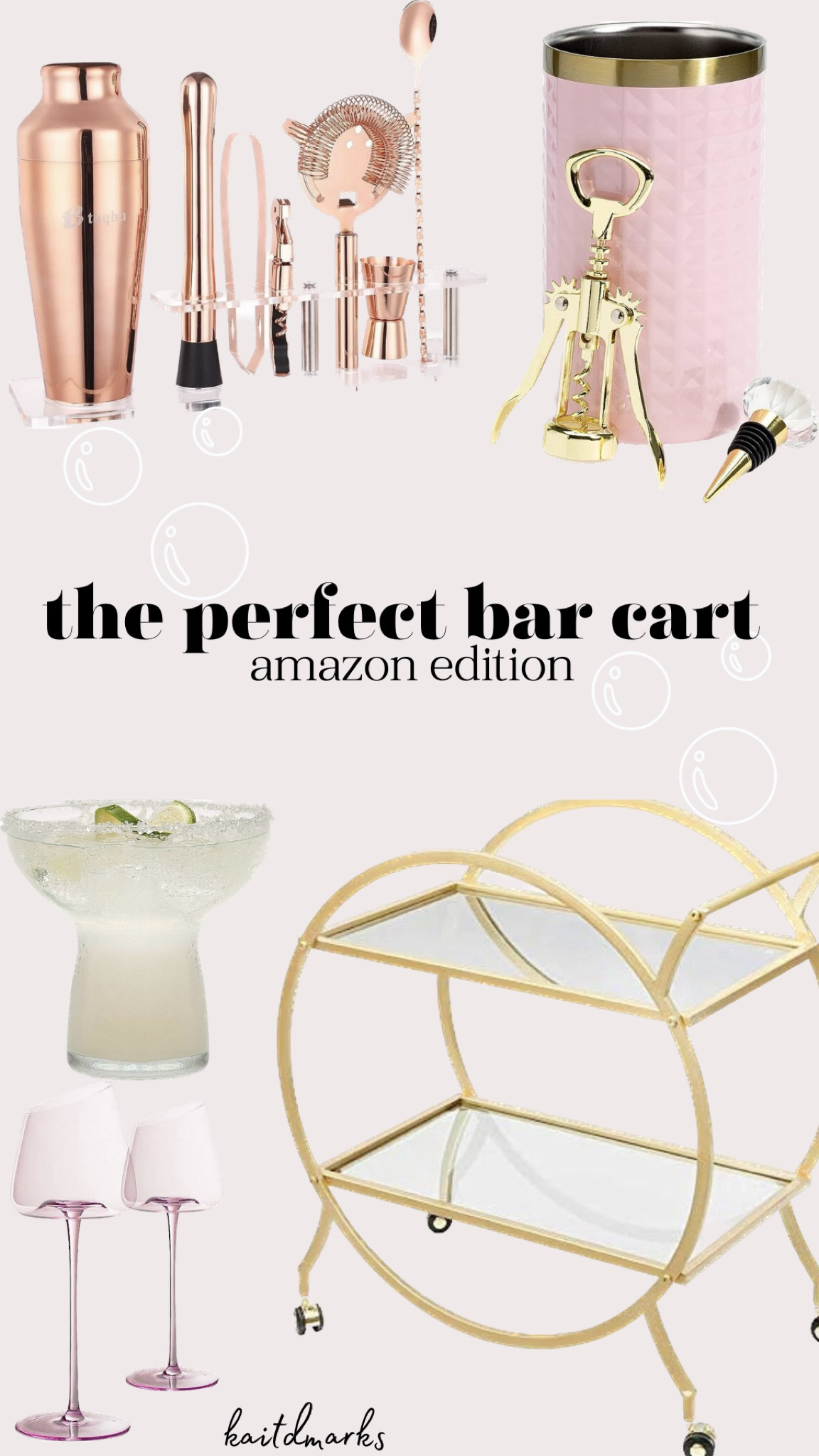 Home decor hellllooooo 👋🏼👋🏼👋🏼 this bar cart + essentials off of Amazon is too cute! So perfect for the starter pieces for a bar cart for your home 🫶🏼

#homedecor #ltkhome #barcart 