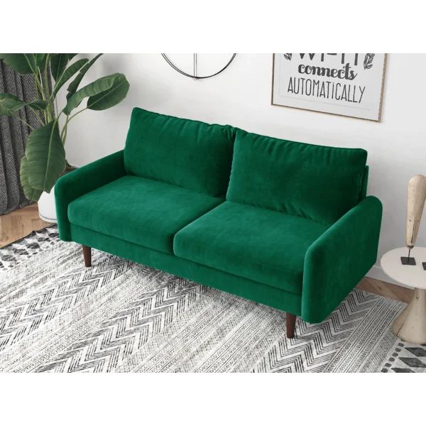 Britany 70'' Wide Velvet Round Arm Sofa | Wayfair North America