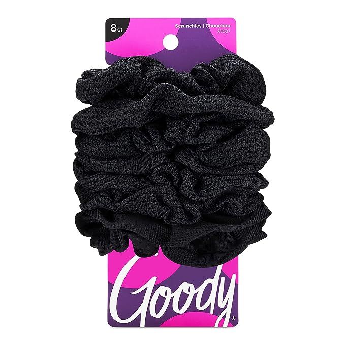 Goody Ouchless Womens Hair Scrunchie - 8 Count, Black - Suitable for All Hair Types - Pain-Free H... | Amazon (US)