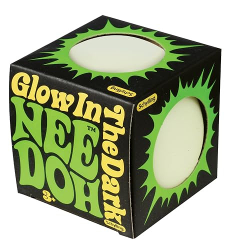 Schylling NeeDoh Glow in The Dark - Sensory Squeeze Toy - Gratifying Glowing Glob - 2.5" Wide - G... | Amazon (US)