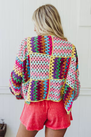 Colorwaves Crochet Cardigan — Three Bird Nest | Three Bird Nest