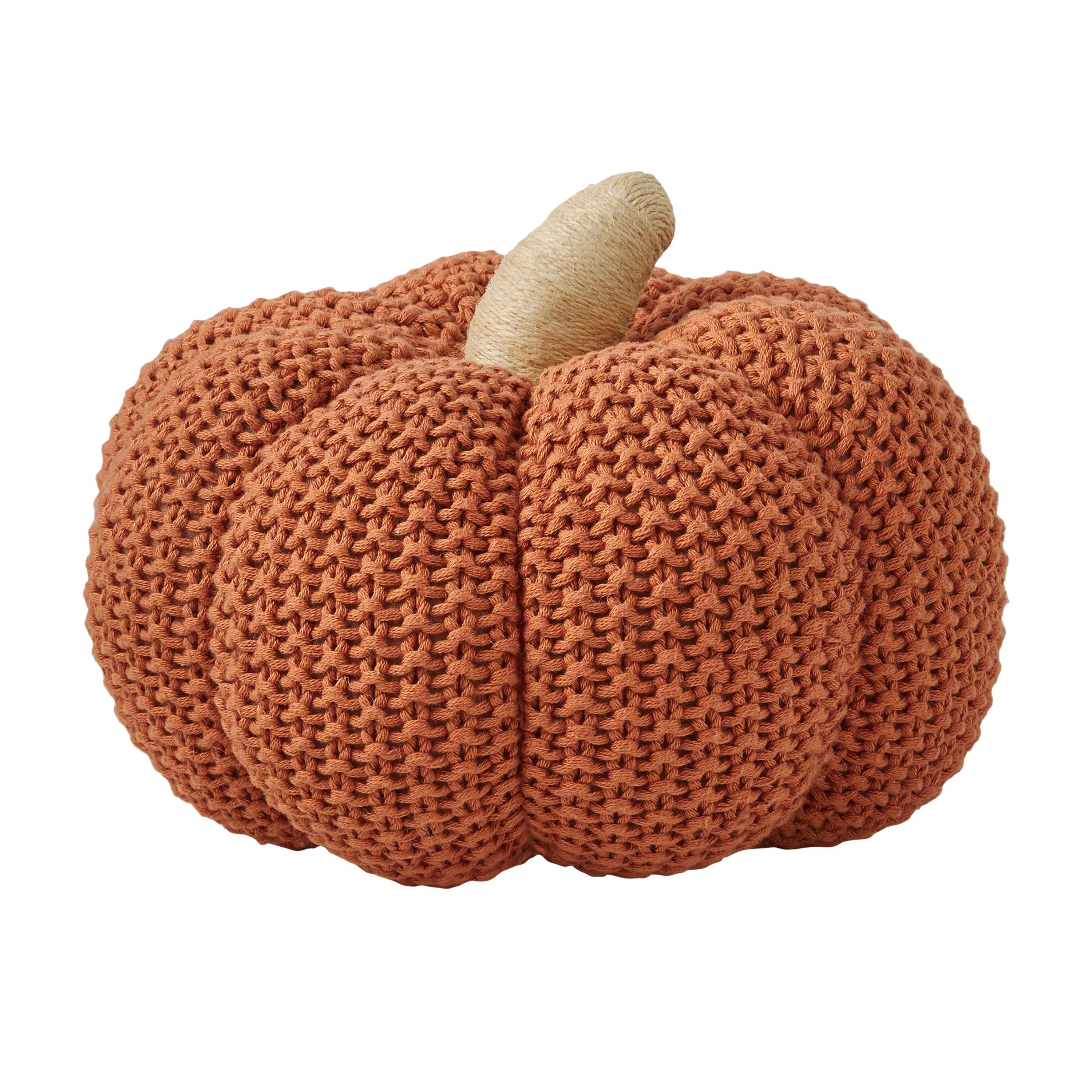 Better Homes & Gardens Rust 3D Knit Pumpkin by Dave & Jenny Marrs - Walmart.com | Walmart (US)