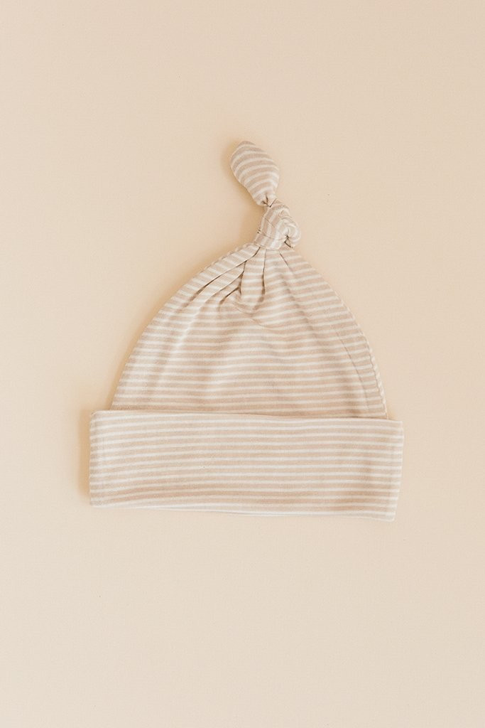 KNOTTED HAT - Neutral Stripe | Solly Baby